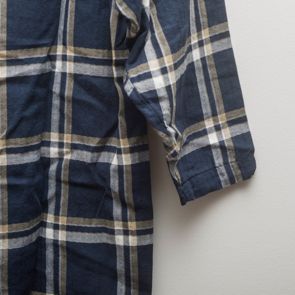 Old Navy Plaid Dress, three-quarter sleeves, navy - Picture 4 of 4